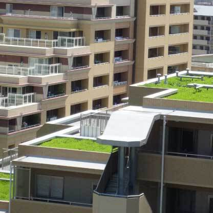 建物の価値を向上させる常緑キリン草袋方式